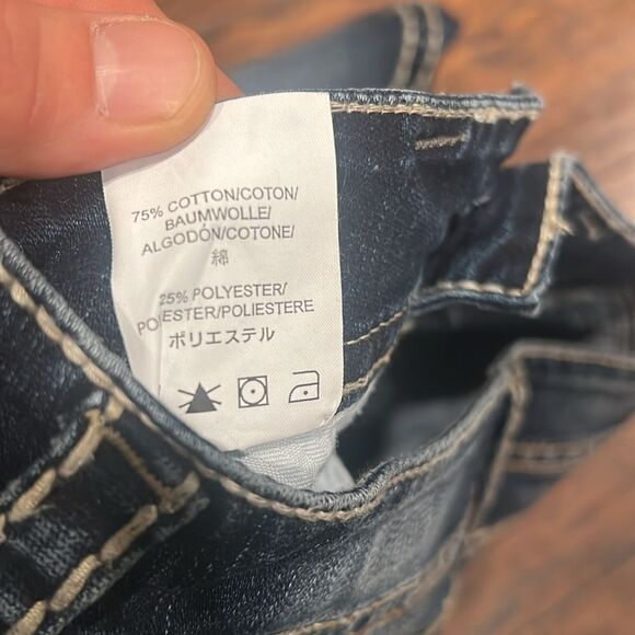 Silver jeans Suki Surplus bootcut jeans size 28/32 chunky  stitch in EUC - Picture 7 of 14